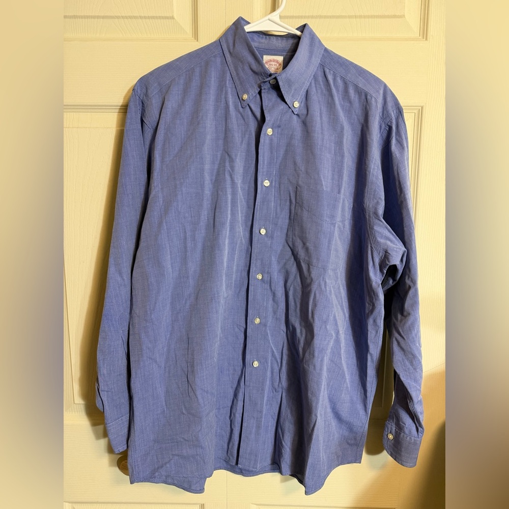 Brooks Brothers Blue Button-Down Shirt 15.5-33